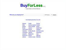 Tablet Screenshot of buyforless.com
